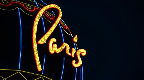 Paris Las Vegas View Video stock 66221072