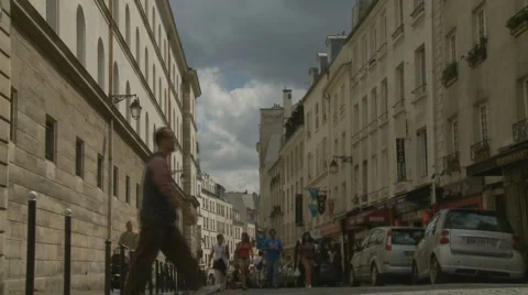 Paris Latin Suburb Stock-Footage 5165110