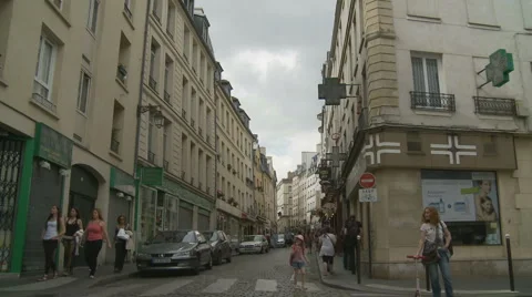 Paris Latin Suburb two Stock-Footage 5164576