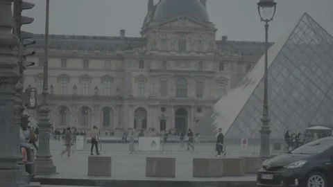 Paris, Louvre 3 Stock Footage 228823317