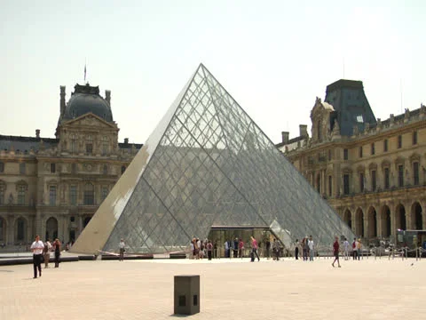 PARIS, THE LOUVRE PYRAMID Stock Footage 23291249