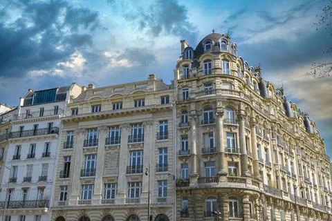 Paris, luxury parisian facade 写真素材