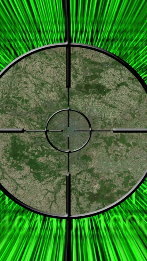 Paris on map hitting target Stock Footage 221492612