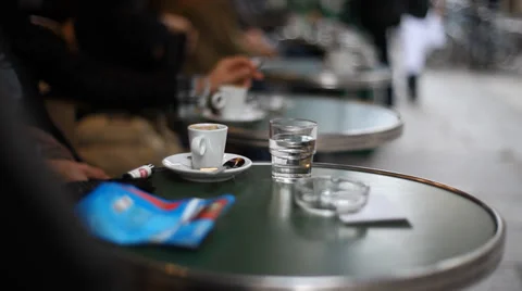 Paris Marais 3 Ultimate Cafe Coffee Scene Stock Footage 39673374