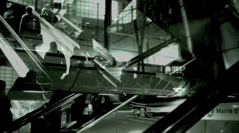 Paris metro 45. Stock Footage 1858660