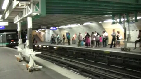 Paris metro 8 Stock Footage 282856