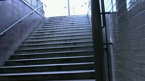 Paris Metro Exit Stock Footage