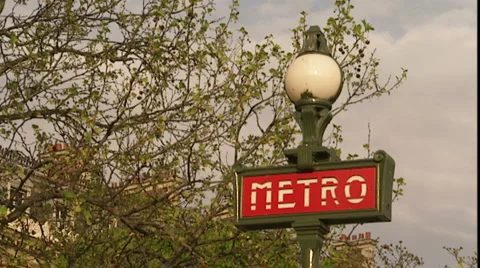 Paris metro Vídeo Stock 5502240