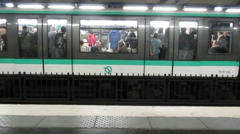 Paris Metro Stock Footage