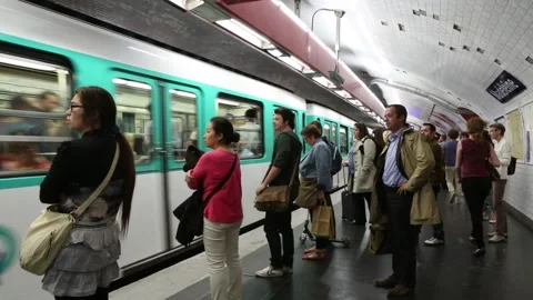 Paris Metro Stock Footage 203380478