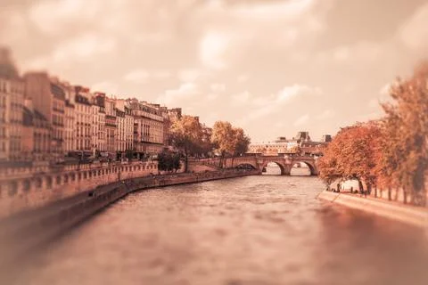 Paris Miniature Effect Stock Photos