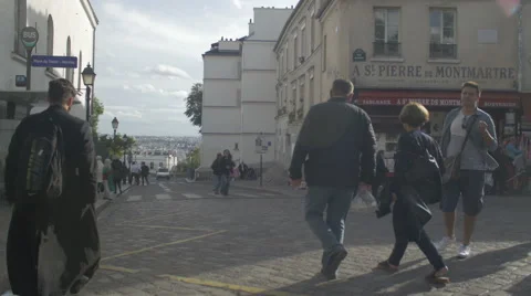 Paris Montmartre  Stock Footage 56062451