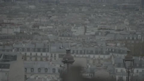 Paris, Montmartre panoramic view 5 Stock Footage 228823331