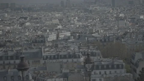 Paris, Montmartre panoramic view Stock Footage 228823346