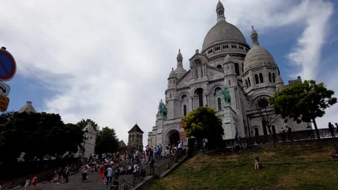 Paris montmartre timelapse Stock Footage 136773370