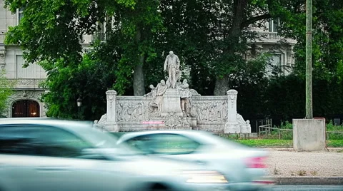 Paris Monument Alphand Stock Footage 55379761