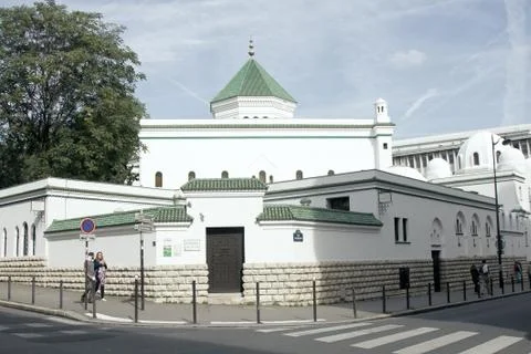Paris mosque architectural structures of late modern Stockfoto's
