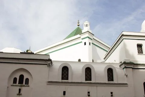 Paris mosque architectural structures of late modern Stock Photos