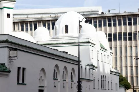 Paris mosque architectural structures of late modern Stockfoto's