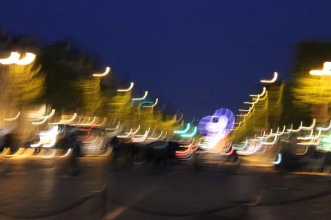 Paris In Motion Stock Photos