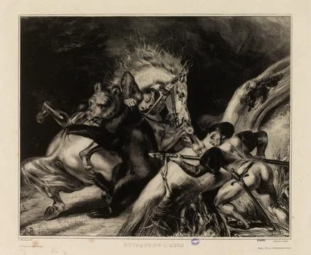 Paris Museums, Attack of the bear. (IFF 13 p.225) (registered title) Stock Photos