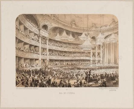 Paris Museums, BAL DE L'OPERA Stock Photos