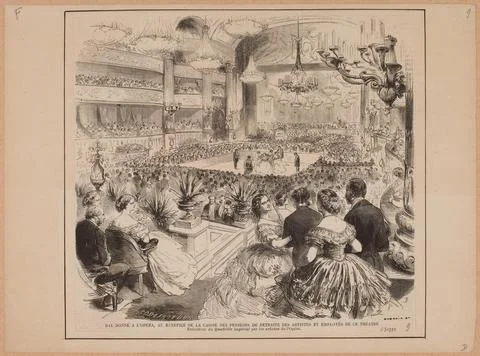 Paris Museums, Ball given to the opera, for the benefit of the pension pensions 写真素材