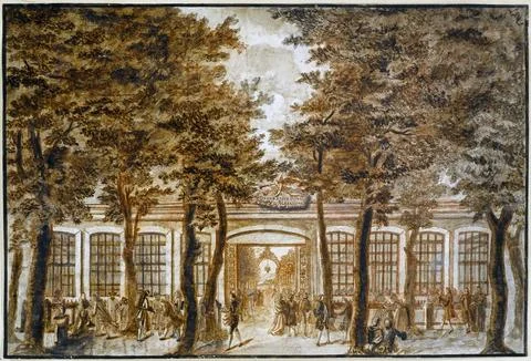 Paris Museums, The Cafe Alexander Stock-Fotos