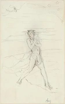 Paris Museums, Character study walking Stock Photos