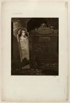 Paris Museums, In a crypt, the corpse of Napoleon appears, mummified, in a sarco Photos