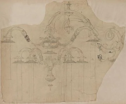 Paris Museums, Decorative elements Stock Photos