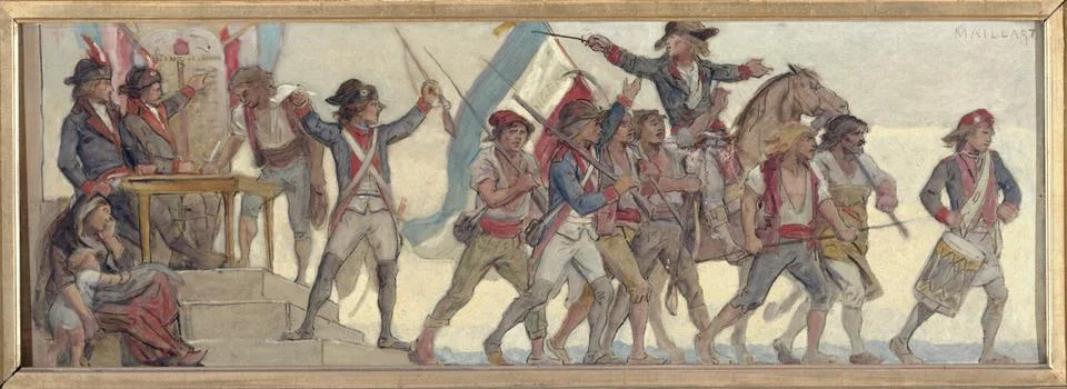 Paris Museums, The departure of conscripts or homeland in danger Stockfoto's