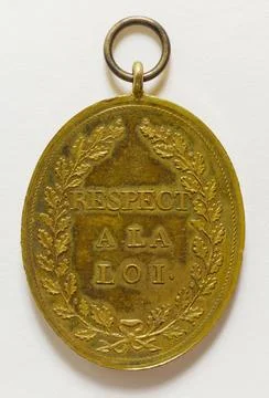 Paris Museums, Director's Badge of Function, July 12, 1792 Stock Photos