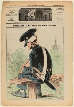 Paris Museums, Eclipse / Ninth Year / N 399 / Sunday 18 June 1876 / The Invalid 库存照片