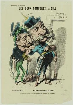 Paris Museums, Eclipse supplement. // the two friends (IT) Stock Photos