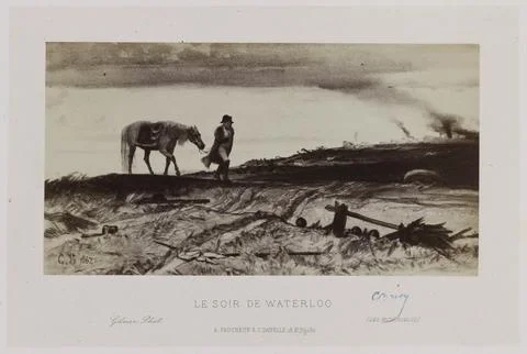 Paris Museums, The evening of Waterloo Stock Photos