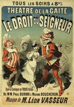 Paris Museums, Every evening at 8 am 1,2, Theater de la Gaite, the law of the Lo Stock Photos