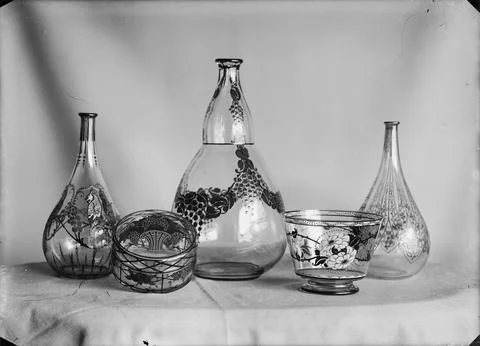 Paris Museums, Five glass objects Stock Photos