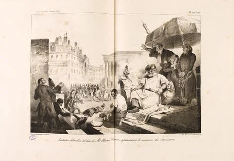 Paris Museums, Free imitation of an array of Mr. Horace Vernet, representing the Fotos de archivo