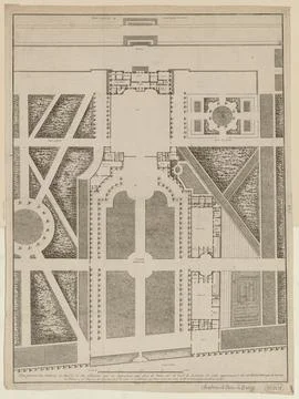 Paris museums, General Plan of the Castle of Bercy and buildings which depend on Fotos de archivo