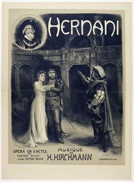 Paris Museums, Hernani, Opera in 5 acts of Gustave Rivet after Victor Hugo, H. H Foto stock