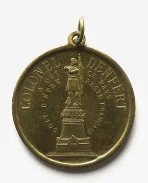 Paris Museums, Inauguration of the Statue of Colonel Denfert in Montbliard, Sept Stock Photos