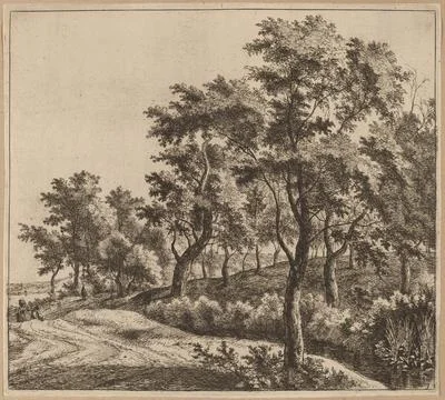 Paris Museums, Jan Hackaert, Landscape with a Stream Foto stock