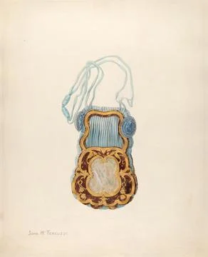 Paris Museums, John H Tercuzzi, Opera Bag, c 1939 Stockfoto's