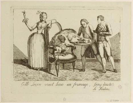 Paris Museums, This lesson is worth a cheese, no doubt! , La Fontaine (TI) Stock Photos