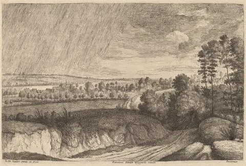 Paris Museums, Lodewijk de Vadder, Rainy Landscape Foto stock