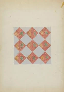 Paris Museums, Mabel Ritter, Patchwork Square, c 1936 Fotos de archivo