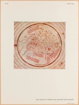 Paris Museums, A map of the time of great discoveries. (IT) 스톡 사진