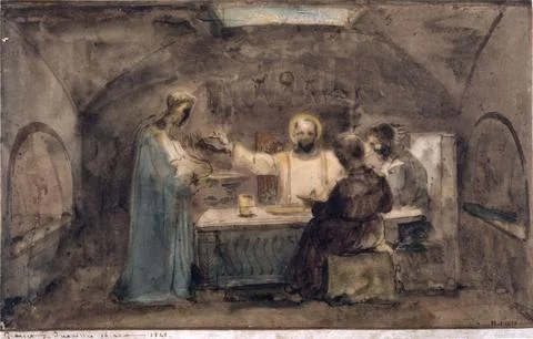 Paris Museums, A meal in a crypt Stock Photos