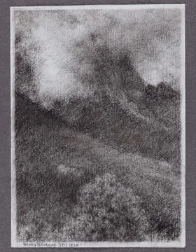 Paris Museums, Mountain in the clouds Foto stock